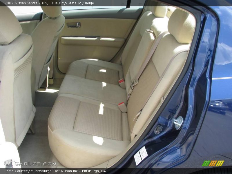 Blue Onyx Metallic / Beige 2007 Nissan Sentra 2.0 S