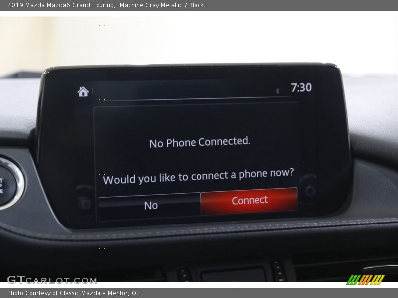 Machine Gray Metallic / Black 2019 Mazda Mazda6 Grand Touring