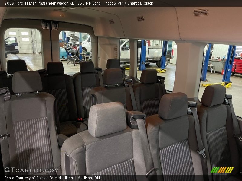 Ingot Silver / Charcoal black 2019 Ford Transit Passenger Wagon XLT 350 MR Long