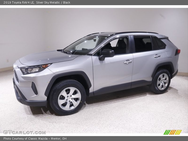 Silver Sky Metallic / Black 2019 Toyota RAV4 LE