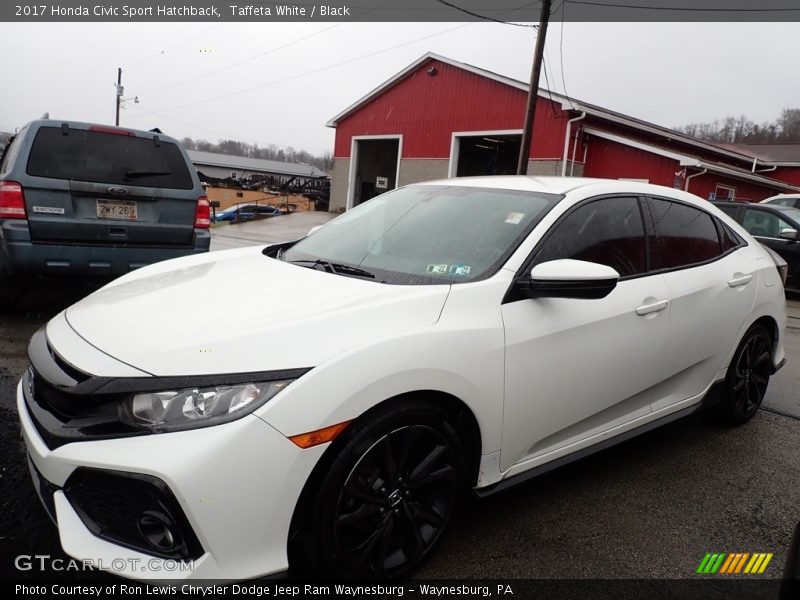 Taffeta White / Black 2017 Honda Civic Sport Hatchback