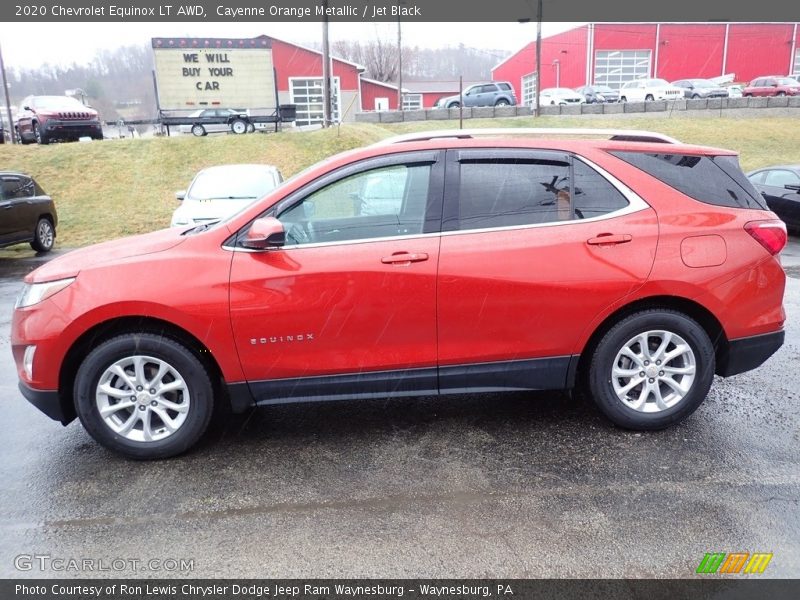 Cayenne Orange Metallic / Jet Black 2020 Chevrolet Equinox LT AWD