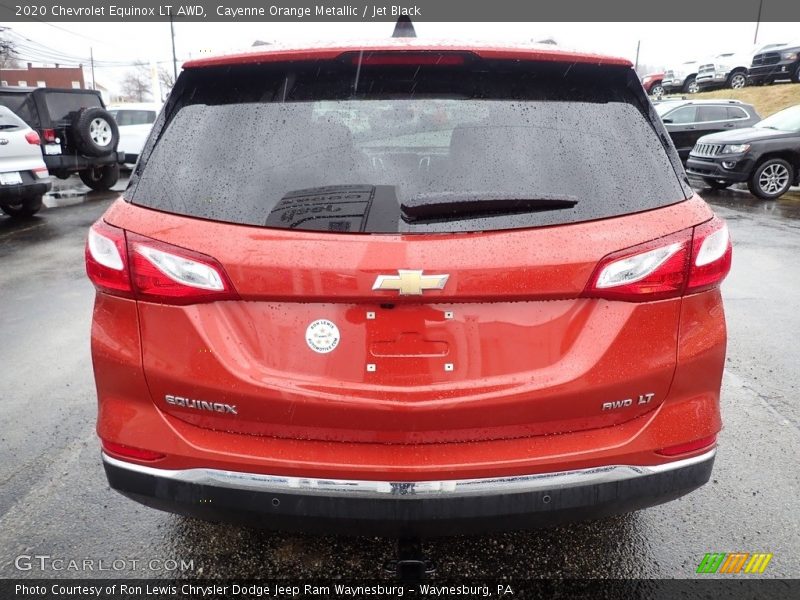 Cayenne Orange Metallic / Jet Black 2020 Chevrolet Equinox LT AWD