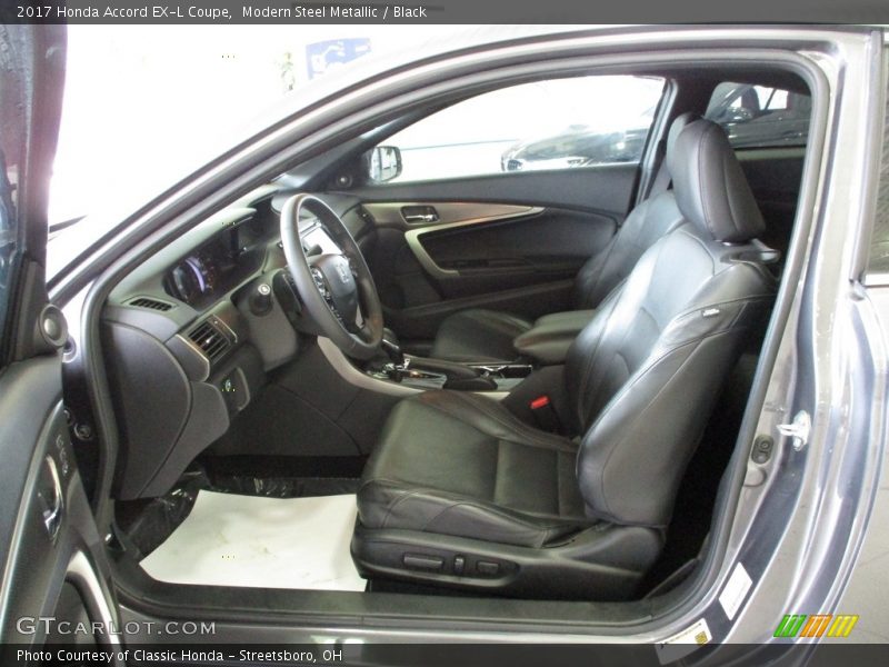 Modern Steel Metallic / Black 2017 Honda Accord EX-L Coupe