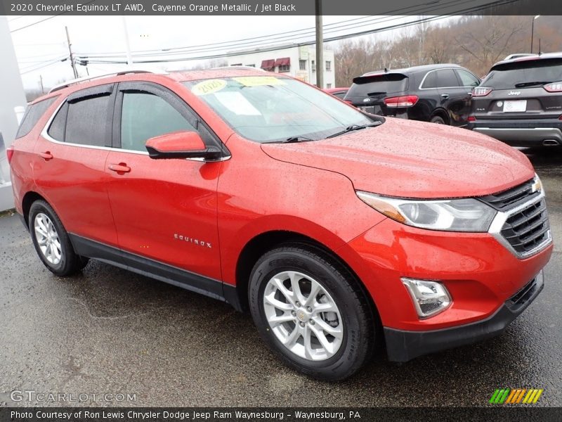 Cayenne Orange Metallic / Jet Black 2020 Chevrolet Equinox LT AWD