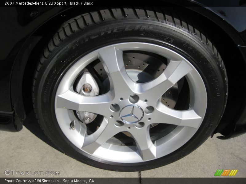 Black / Black 2007 Mercedes-Benz C 230 Sport