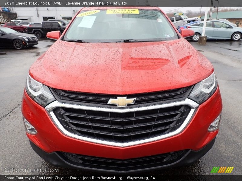 Cayenne Orange Metallic / Jet Black 2020 Chevrolet Equinox LT AWD