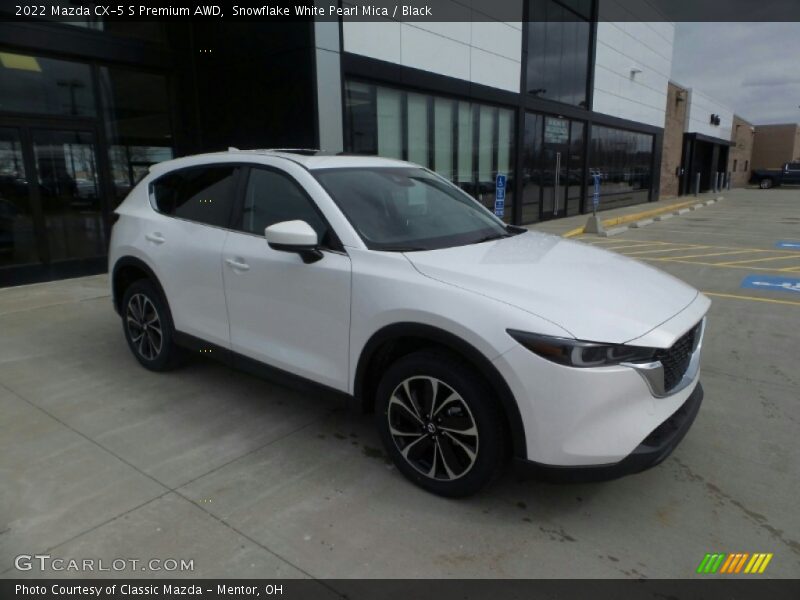 Snowflake White Pearl Mica / Black 2022 Mazda CX-5 S Premium AWD