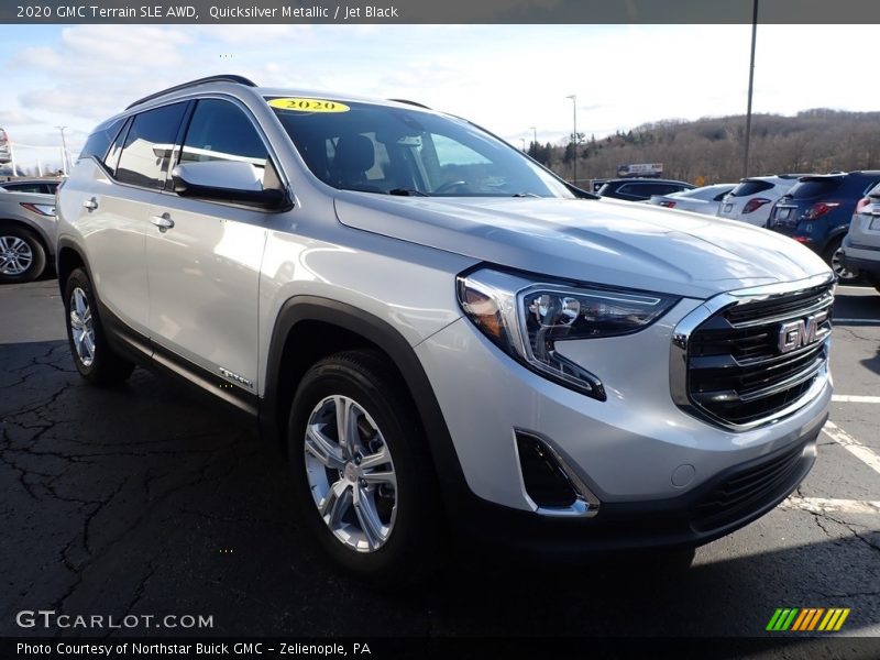Quicksilver Metallic / Jet Black 2020 GMC Terrain SLE AWD