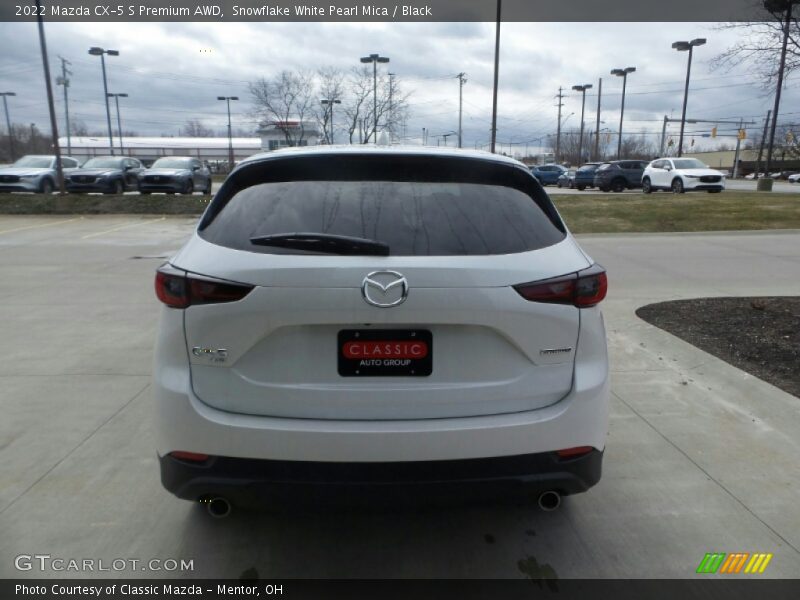 Snowflake White Pearl Mica / Black 2022 Mazda CX-5 S Premium AWD