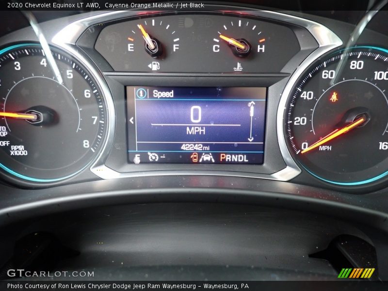 Cayenne Orange Metallic / Jet Black 2020 Chevrolet Equinox LT AWD