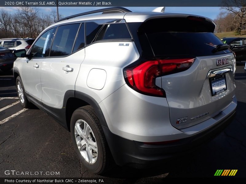 Quicksilver Metallic / Jet Black 2020 GMC Terrain SLE AWD