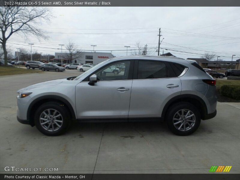 Sonic Silver Metallic / Black 2022 Mazda CX-5 S Select AWD