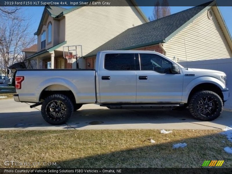 Ingot Silver / Earth Gray 2019 Ford F150 XLT SuperCrew 4x4