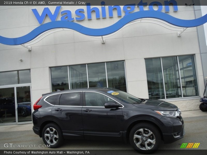 Gunmetal Metallic / Gray 2019 Honda CR-V EX AWD
