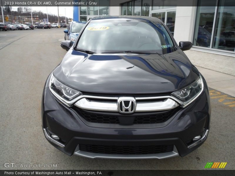 Gunmetal Metallic / Gray 2019 Honda CR-V EX AWD