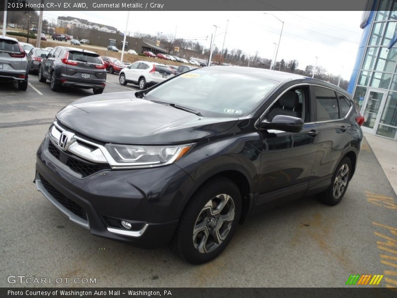 Gunmetal Metallic / Gray 2019 Honda CR-V EX AWD