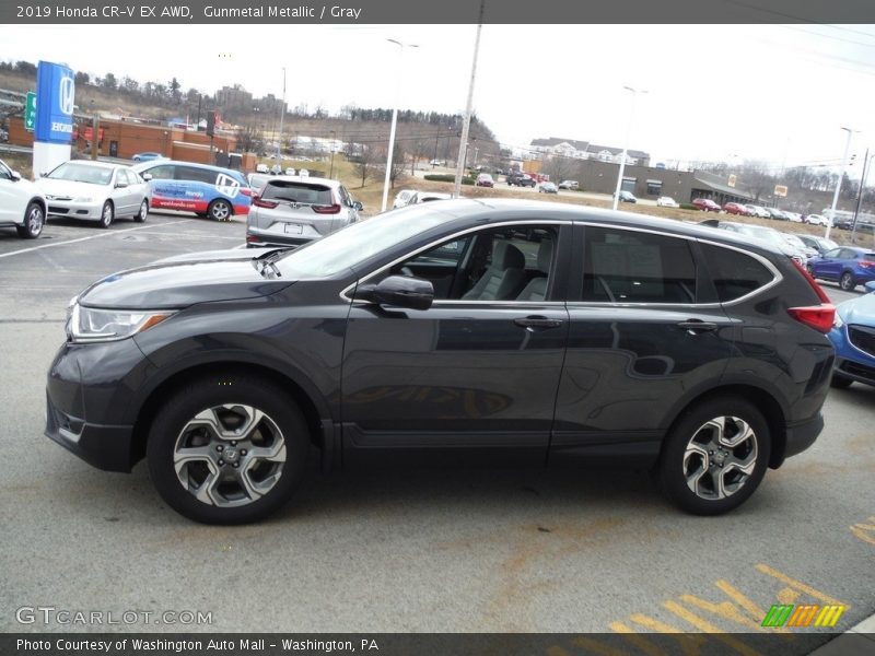 Gunmetal Metallic / Gray 2019 Honda CR-V EX AWD