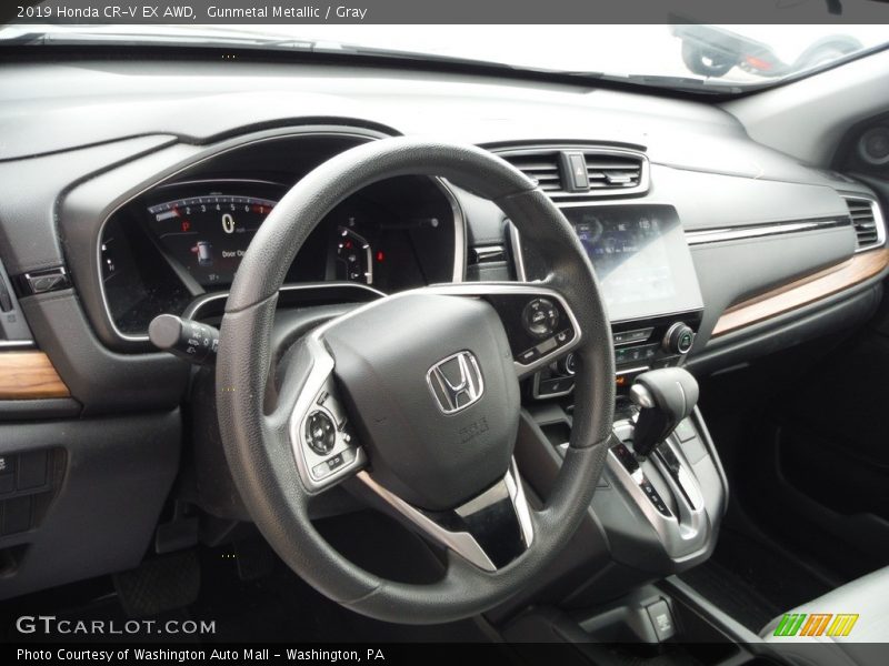 Gunmetal Metallic / Gray 2019 Honda CR-V EX AWD