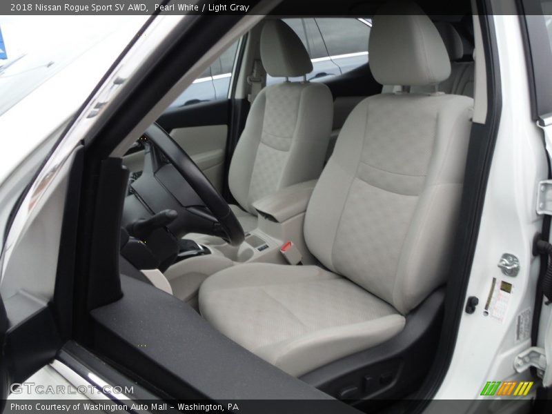 Pearl White / Light Gray 2018 Nissan Rogue Sport SV AWD