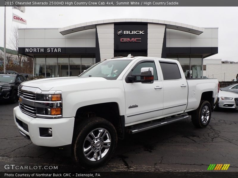 Summit White / High Country Saddle 2015 Chevrolet Silverado 2500HD High Country Crew Cab 4x4