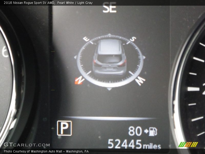 Pearl White / Light Gray 2018 Nissan Rogue Sport SV AWD