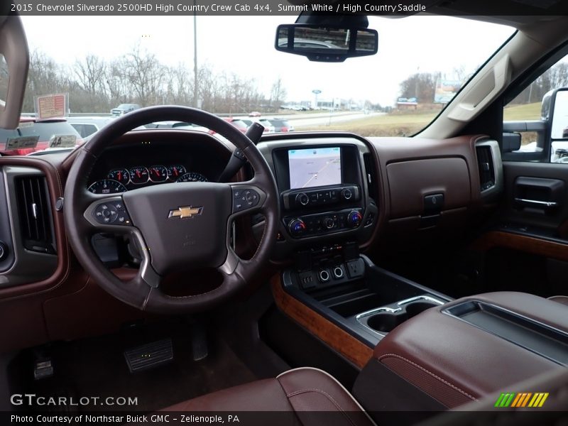Summit White / High Country Saddle 2015 Chevrolet Silverado 2500HD High Country Crew Cab 4x4