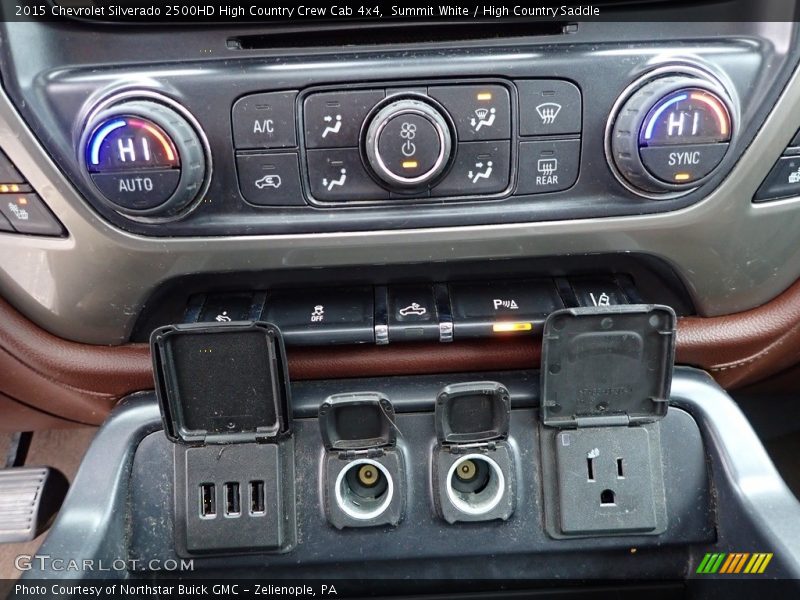 Controls of 2015 Silverado 2500HD High Country Crew Cab 4x4