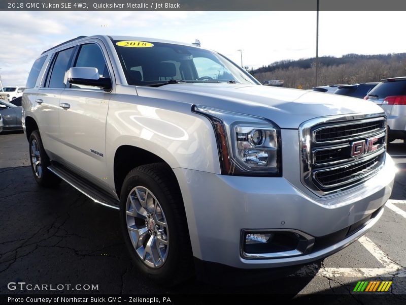 Quicksilver Metallic / Jet Black 2018 GMC Yukon SLE 4WD