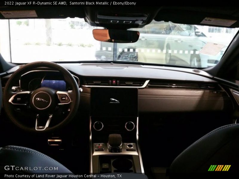 Santorini Black Metallic / Ebony/Ebony 2022 Jaguar XF R-Dynamic SE AWD
