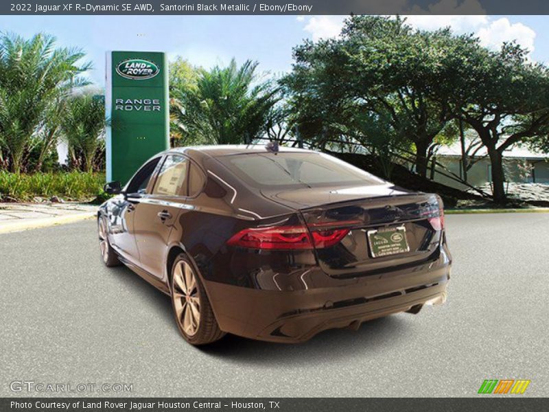 Santorini Black Metallic / Ebony/Ebony 2022 Jaguar XF R-Dynamic SE AWD