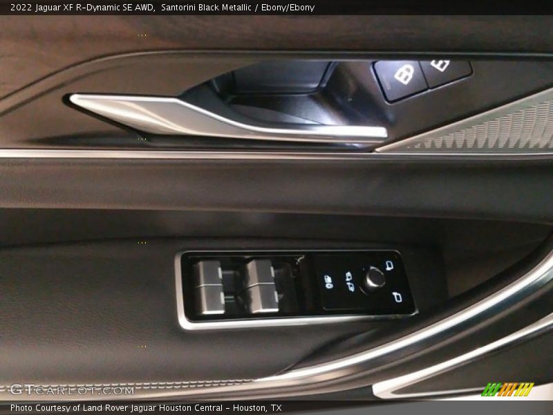 Santorini Black Metallic / Ebony/Ebony 2022 Jaguar XF R-Dynamic SE AWD