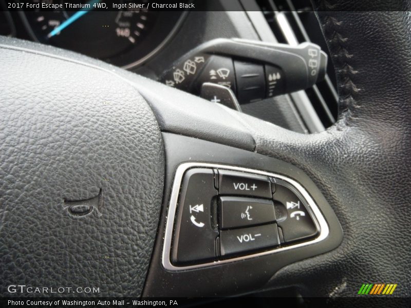 Ingot Silver / Charcoal Black 2017 Ford Escape Titanium 4WD