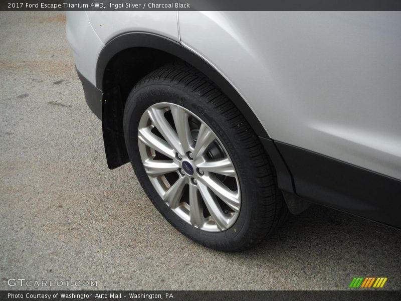 Ingot Silver / Charcoal Black 2017 Ford Escape Titanium 4WD