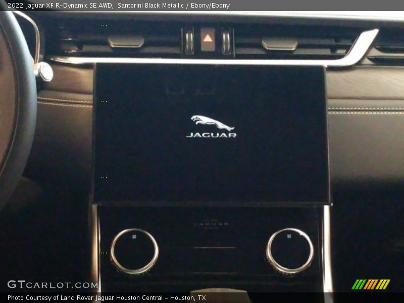 Santorini Black Metallic / Ebony/Ebony 2022 Jaguar XF R-Dynamic SE AWD