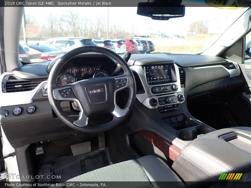Quicksilver Metallic / Jet Black 2018 GMC Yukon SLE 4WD