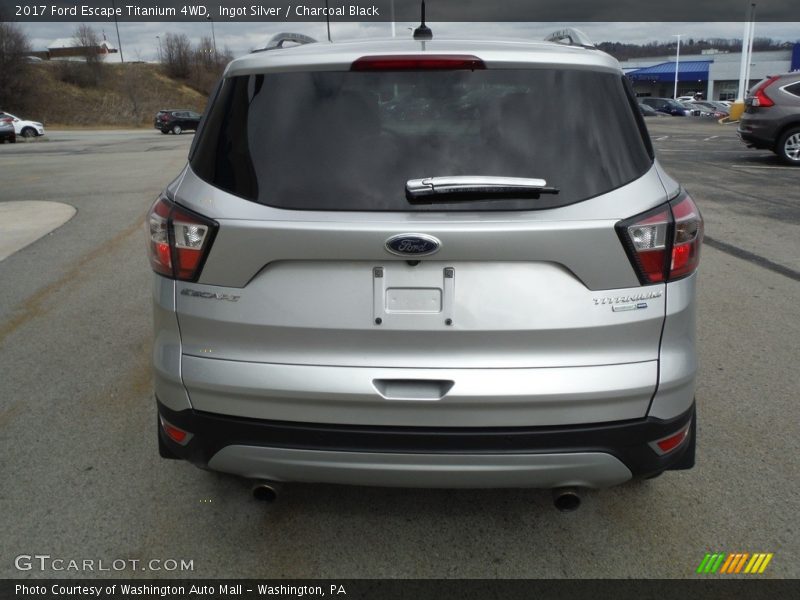 Ingot Silver / Charcoal Black 2017 Ford Escape Titanium 4WD