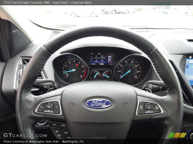 Ingot Silver / Charcoal Black 2017 Ford Escape Titanium 4WD