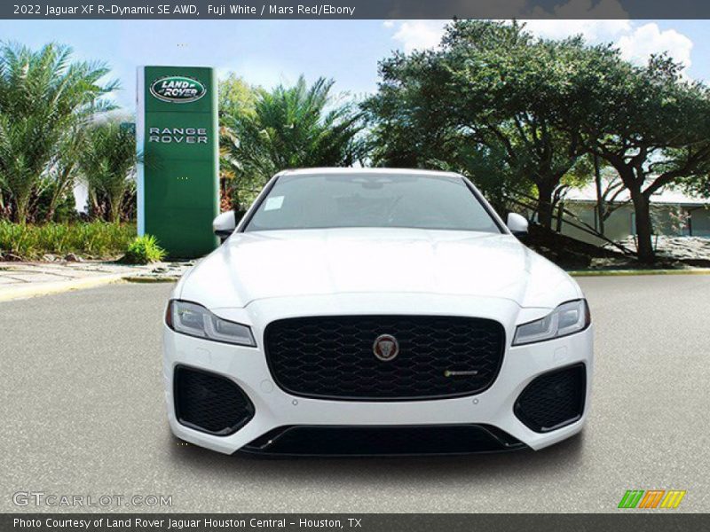 Fuji White / Mars Red/Ebony 2022 Jaguar XF R-Dynamic SE AWD