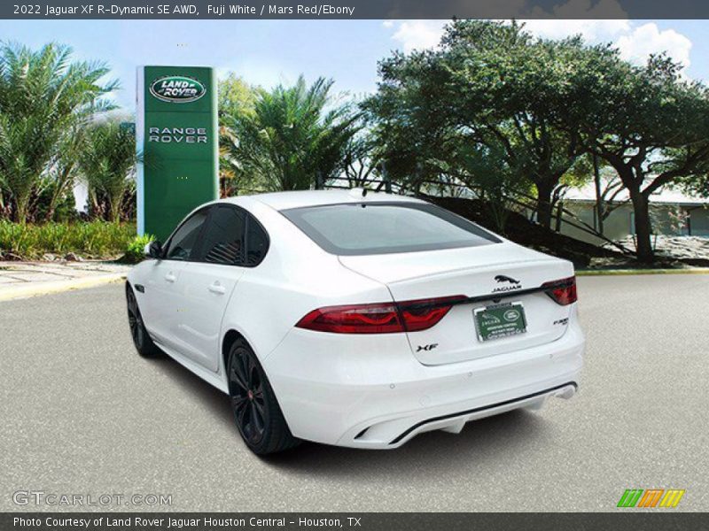 Fuji White / Mars Red/Ebony 2022 Jaguar XF R-Dynamic SE AWD