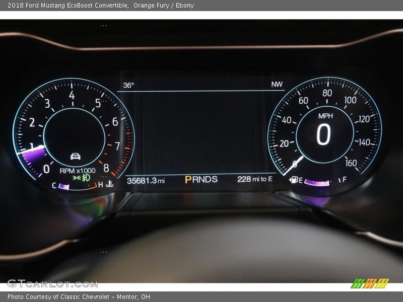  2018 Mustang EcoBoost Convertible EcoBoost Convertible Gauges