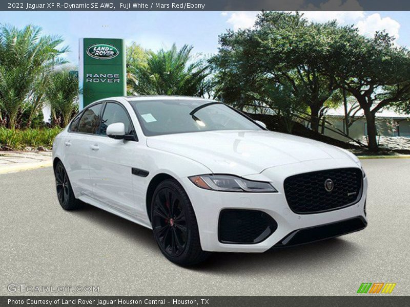 Fuji White / Mars Red/Ebony 2022 Jaguar XF R-Dynamic SE AWD
