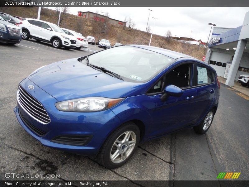 Lightning Blue / Charcoal Black 2018 Ford Fiesta SE Hatchback