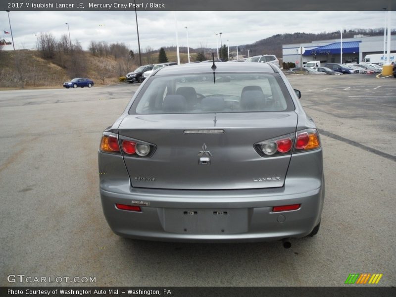 Mercury Gray Pearl / Black 2017 Mitsubishi Lancer LE