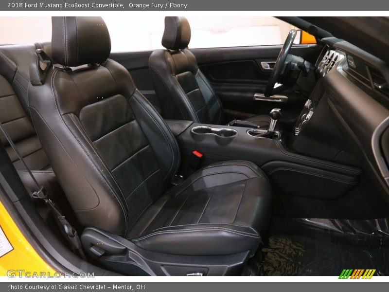 Front Seat of 2018 Mustang EcoBoost Convertible