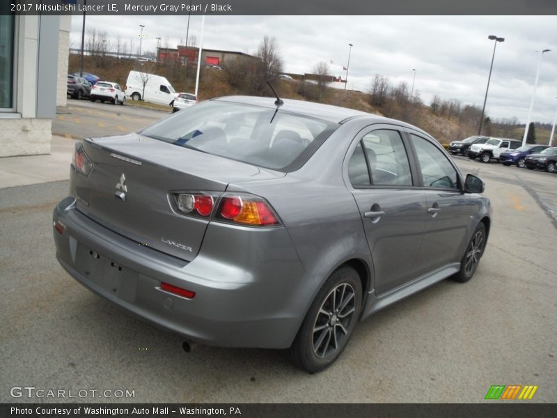 Mercury Gray Pearl / Black 2017 Mitsubishi Lancer LE