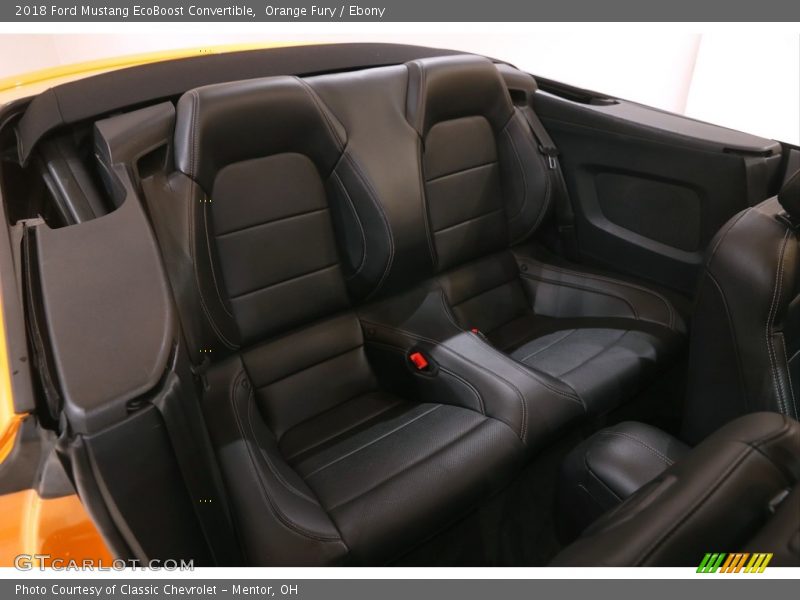 Rear Seat of 2018 Mustang EcoBoost Convertible