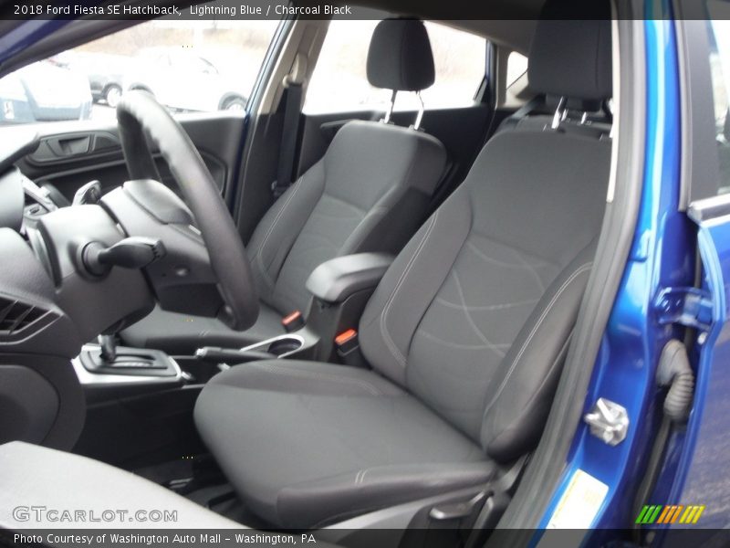 Lightning Blue / Charcoal Black 2018 Ford Fiesta SE Hatchback