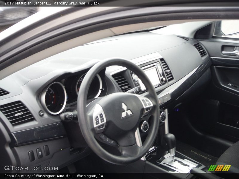 Mercury Gray Pearl / Black 2017 Mitsubishi Lancer LE
