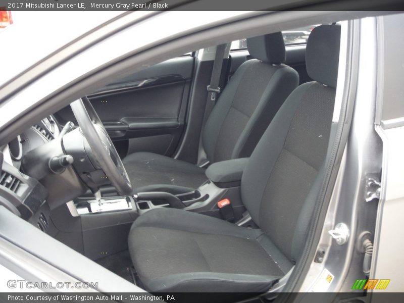 Mercury Gray Pearl / Black 2017 Mitsubishi Lancer LE